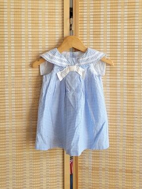 Janie & Jack The Gingham Sailor Baby Dress